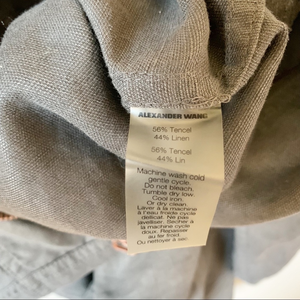 T by Alexander Wang Charcoal Short Sleeve Romper - Picture 13 of 15